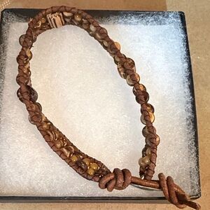 Handcrafted Brown Beaded Bracelet🎁
